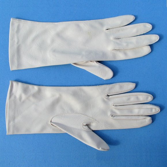 Vintage 1950's Van Raalte Ladies' Dress Gloves Ivory size 6 1/2 - Pre-owned - Picture 5 of 7